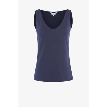 Great Plains Essential Fitted Stretch Vest In Blue