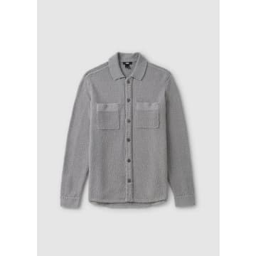 PAIGE MENS LARSON BUTTON UP jumper IN WEATHERED STONE
