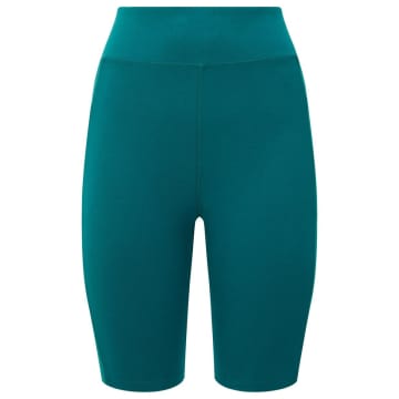 People Tree Yoga Shorts In Spruce Green