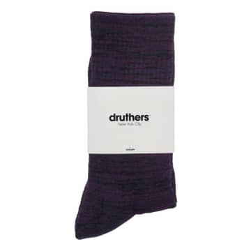 Druthers Organic Cotton Everyday Crew Socks In Blue