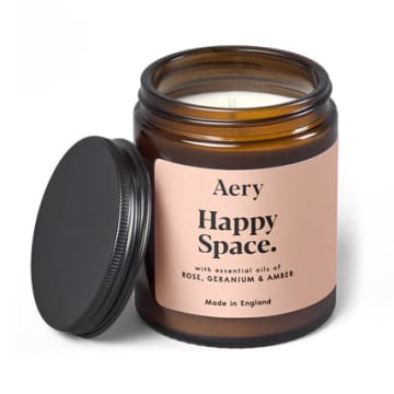 Aery Happy Space Jar Candle In Brown