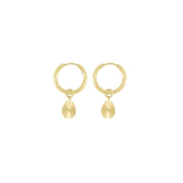 Zusss Earrings With Drop Of Gold