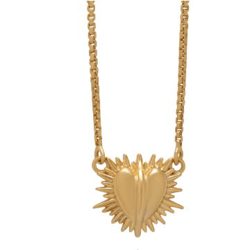 Rachel Jackson Electric Love Mini Heart Necklace In Gold