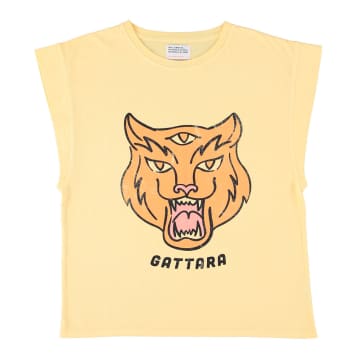 Sisters Department Gattara -sleeveless T -shirt In Yellow