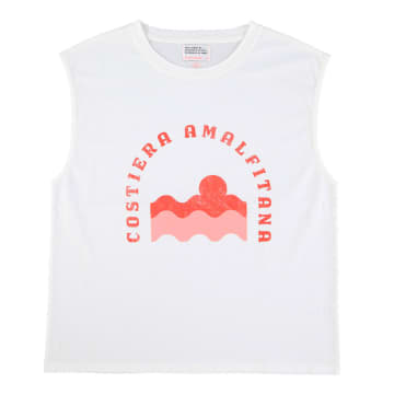 Sisters Department Sleeveless T -shirt In White