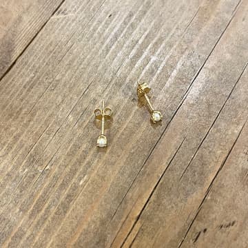 Tuskcollection Pl 168 Pl Gold Tiny Pearl Studs