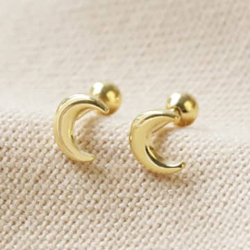 Lisa Angel Small Moon Stud Earrings
