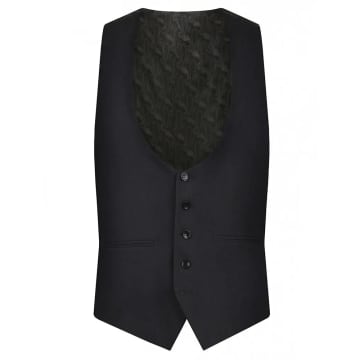 Torre Shawl Collar Dinner Suit Waistcoat In Grey