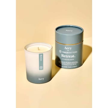 Aery Retreat Scented Candle In Gray