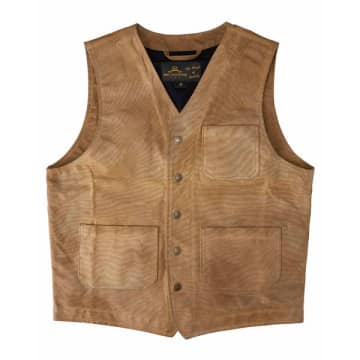 Pike Brothers 1937 Roamer Vest Cotton Waxed In Neutrals