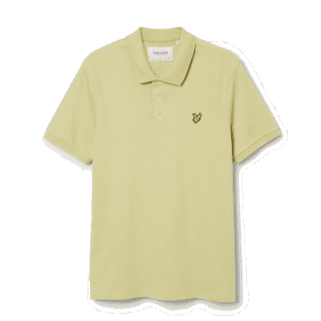 Lyle & Scott Plain Polo Shirt Natural Green