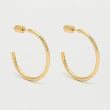 Estella Bartlett Large Chunky Hoop Earrings In Gold