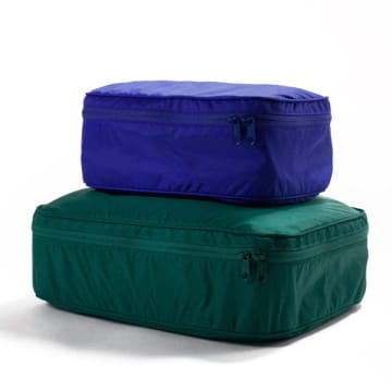 Baggu Blue And Green Cube Travel Covers