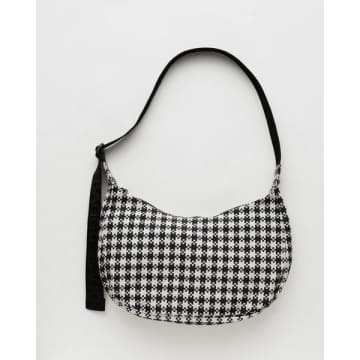 Baggu Medium Crescent Bag Black&white
