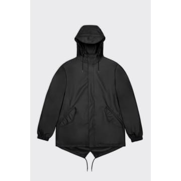 Rains Unisex Fishtail Jacket In Black