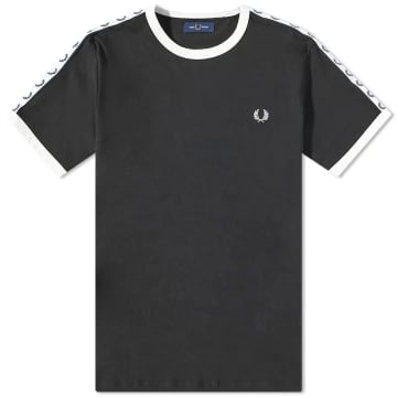 Fred Perry Taped Ringer T-shirt M4620 Black