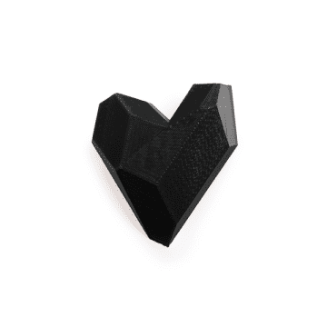 Maison 203 Heart Pin In Black