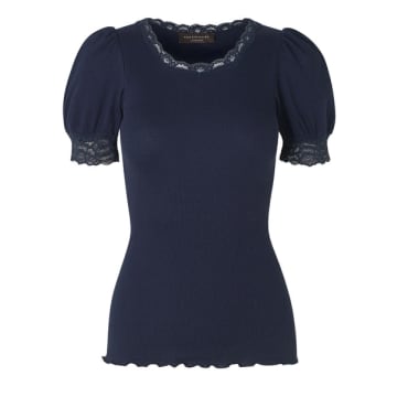 Rosemunde Organic Cotton T Shirt Navy In Blue