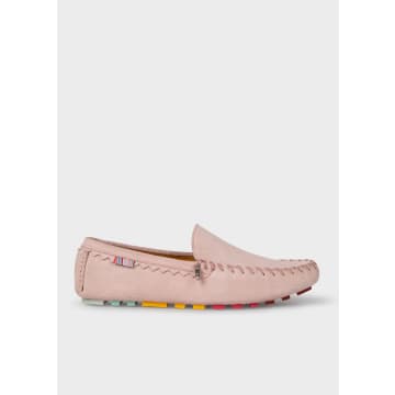 Paul Smith Pink Dustin Suede Driving Loafers