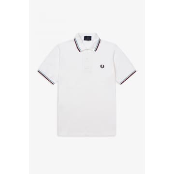 Fred Perry Reissues Original Twin Tipped Polo White Ice Maroon