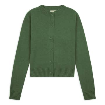 Burrows  &  Hare Women’s Knitted Cardigan Mint In Green