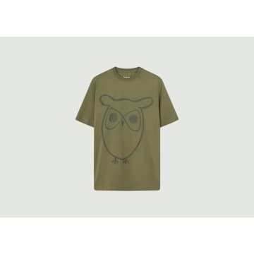 Knowledge Cotton Apparel Owl T-shirt