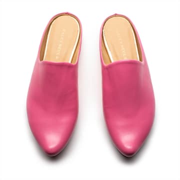 Tracey Neuls Mule Peony | Power Pink Leather Mules