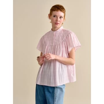 Bellerose Heidi C Cheched Blouse In Pink