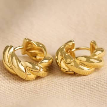 Lisa Angel Rope Huggie Hoop Earrings In Gold