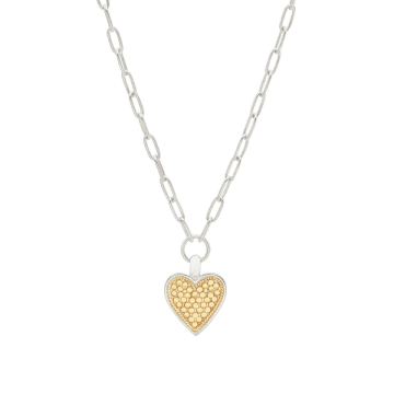Anna Beck Medium Heart Necklace In Gold