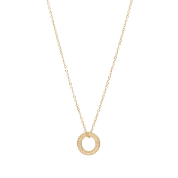 Anna Beck Circle Of Life Open "o" Charity Necklace In Gold
