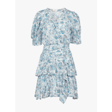 Anorak Suncoo Cira Mini Dress Blue Floral