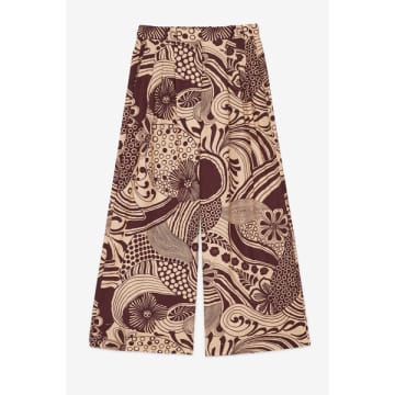 Ottod'ame Printed Long Palazzo Trousers
