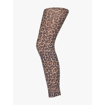Sneaky Fox Leopard Footless Tights In Animal Print