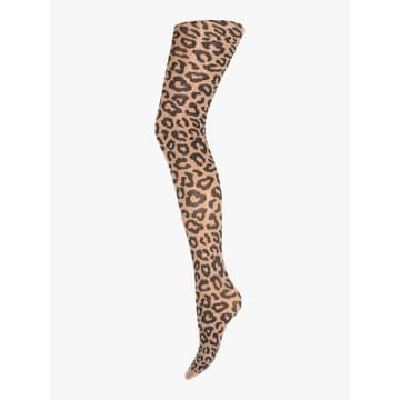 Sneaky Fox Leopard Tights In Animal Print