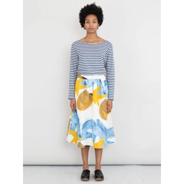 Folk Full Seam Skirt In Void Print