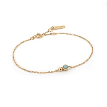 Ania Haie Orb Amazonite Gold Chain Bracelet