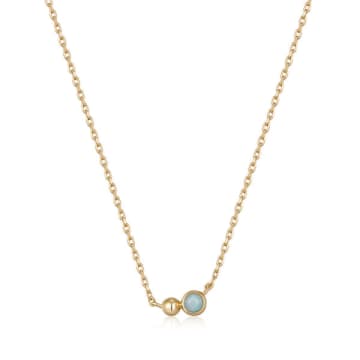 Ania Haie Orb Amazonite Pendant Gold Necklace