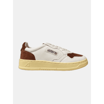 Autry Medalist Suede Leather Shoes In White