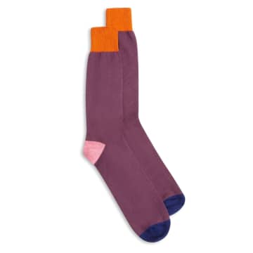 Burrows  &  Hare Women’s Fourway Socks In Purple
