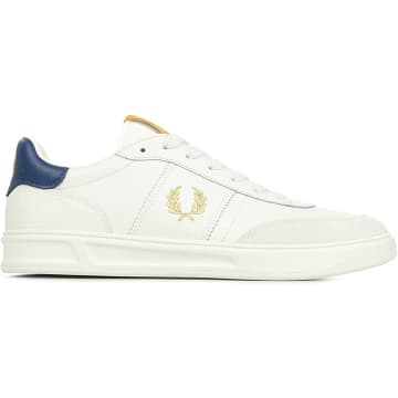 Shop Fred Perry B400 Leather Suede 254 Porcelain