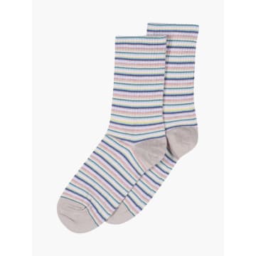 Mp Denmark Ada Ankle Socks In Grey