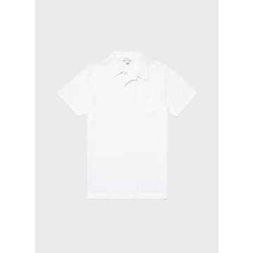 Sunspel Riviera Polo Shirt In White