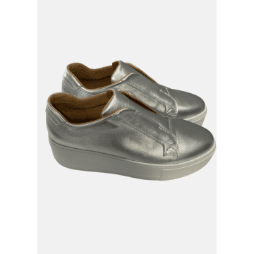 Donna Lei Sibley Trainer Silver In Metallic