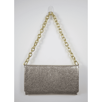 Abro Leather Clutch Champagne
