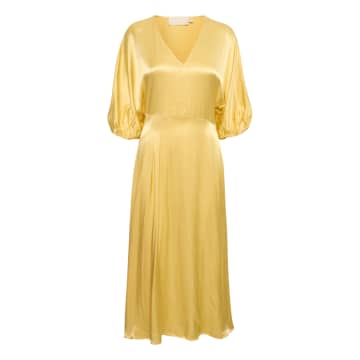 Shop Soaked In Luxury Citron Yellow Evita Dress