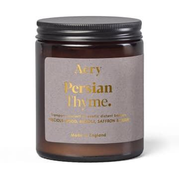 Aery Persian Thyme Jar Candle In Black