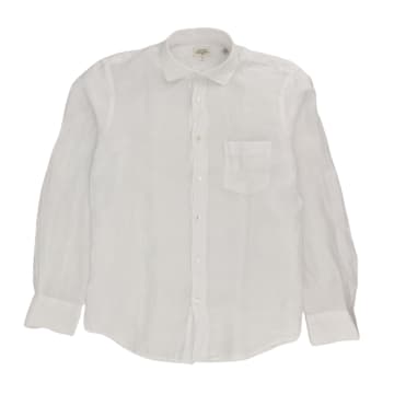 Hartford Paul Linen Shirt Man White