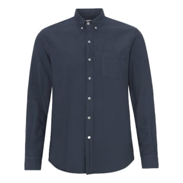 Colorful Standard Organic Cotton Oxford Shirt Petrol Blue