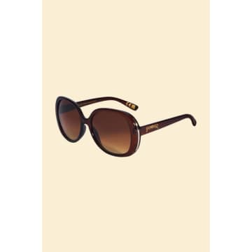 Powder Evelyn Limited Edition Sunglasses In Mahogany